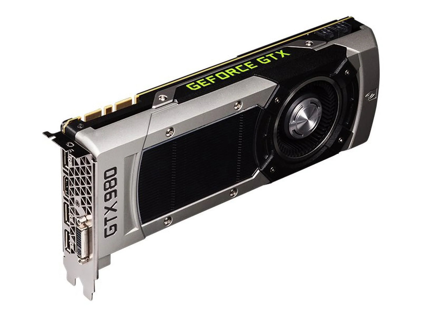 Geforce GTX 980 - Graphics Card - GF GTX 980 - 4 GB GDDR5 - Pcie 3.0 X16 - DVI, HDMI, 3 X Displayport - Black, Silver