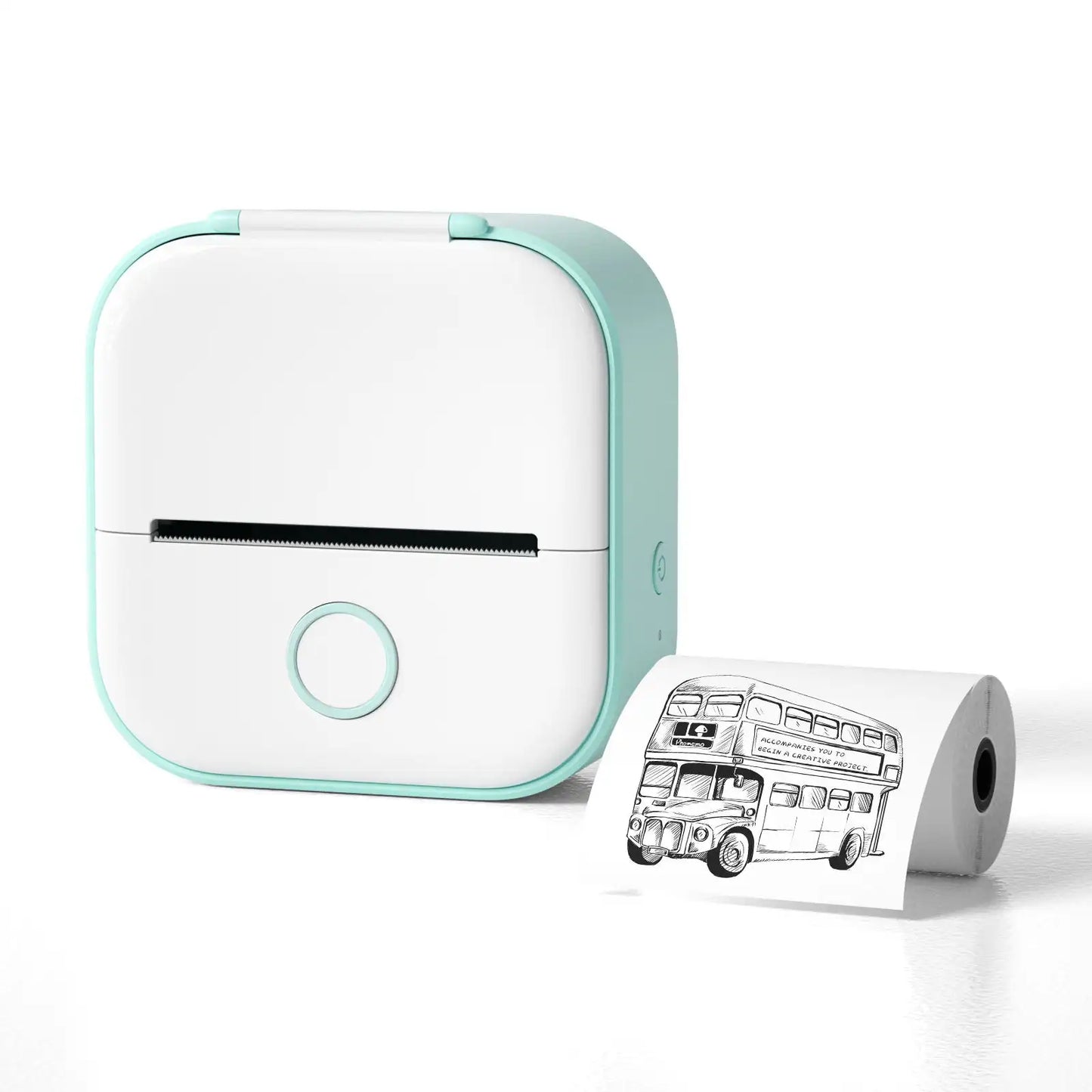 Mini Thermal Label Printer Portable Mini Label Printer Photo Thermal Adhesive Labels Printers Maker Inkless Bluetooth