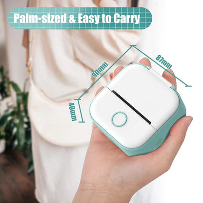 Mini Thermal Label Printer Portable Mini Label Printer Photo Thermal Adhesive Labels Printers Maker Inkless Bluetooth