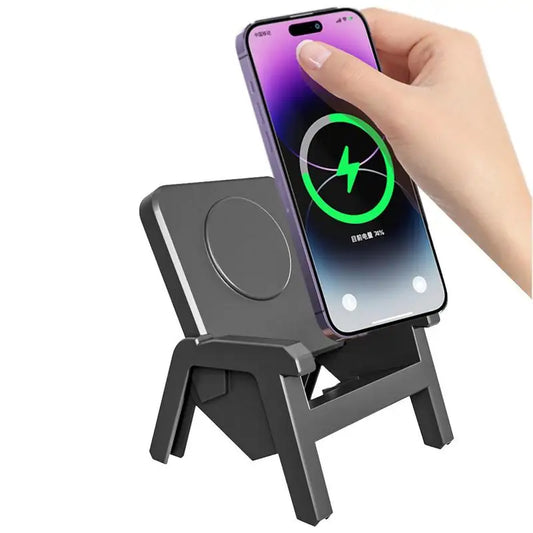 15W Loudspeaker Wireless Charger Portable Mini Chair Wireless Charger Vertical Desk Creative Gift Mobile Phone