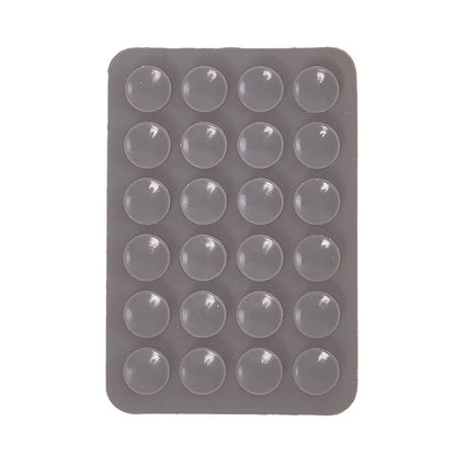 Double Side Silicone Suction Pad for Mobile Phone Fixture Suction Cup Backed Adhesive Silicone Rubber Sucker Pad for Fixed Pad