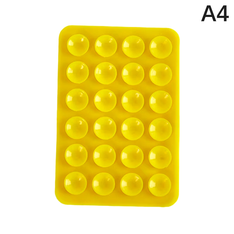 Double Side Silicone Suction Pad for Mobile Phone Fixture Suction Cup Backed Adhesive Silicone Rubber Sucker Pad for Fixed Pad