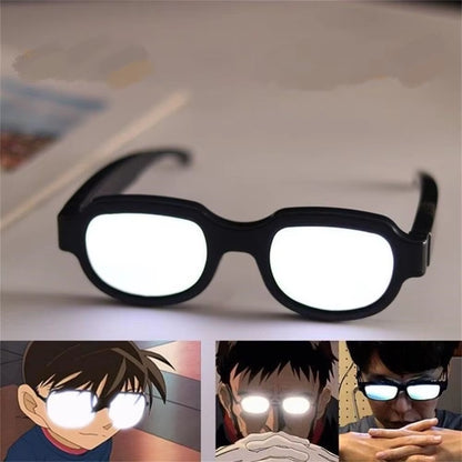 LED Technology Luminous Glasses Conan Same Funny Personality Performance Glasses Cosplay Props KTV Bar Party Decoration Gifts