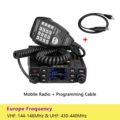 RT95 Car Radio with Screen Ham Car Mobile Radio Station Autoradio Two-Way Radio 25W VHF UHF CHIRP Anytone Base Station