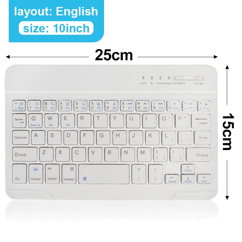 Mini Bluetooth Keyboard Wireless Keyboard 10Inch Backlit Keyboard Backlight Touchpad Keyboard for IOS Android Windows Ipad