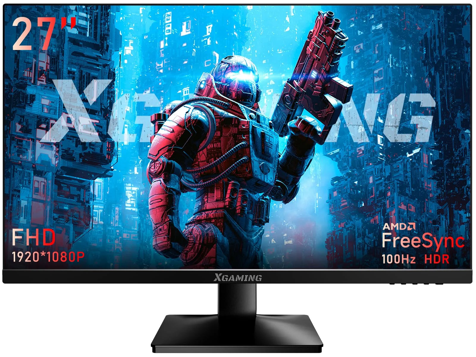 27-Inch Computer Monitor, 1080P 100Hz Gaming Monitor, FHD IPS Display (1920X1080P) PC Monitor for Home Office, Computer Monitor HDMI Display with Low Blue Light, Free Sync, VESA Compatible