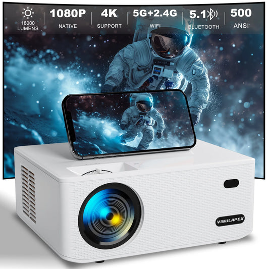 S1 Pro 1920X1080P LCD Multimedia Projector, White