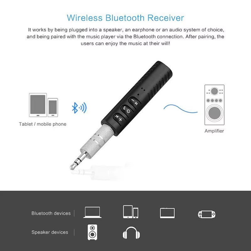 Hot Music Adapter Bluetooth Car AUX Mini Bluetooth Audio Receiver Bluetooth Transmitter Handsfree Bluetooth Car Kit