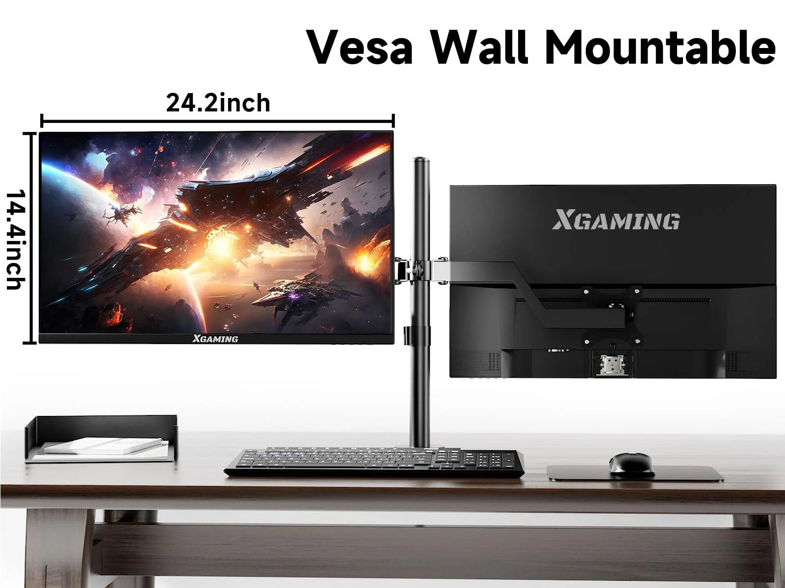 27-Inch Computer Monitor, 1080P 100Hz Gaming Monitor, FHD IPS Display (1920X1080P) PC Monitor for Home Office, Computer Monitor HDMI Display with Low Blue Light, Free Sync, VESA Compatible