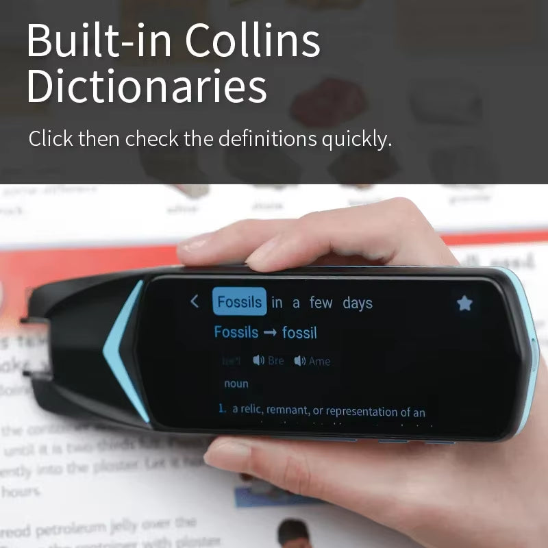 3.99 Inch Scan Reader Pen 4 Pen Translator Real-Time Language Instant Voice Text Photo Translator Collins Dictionary