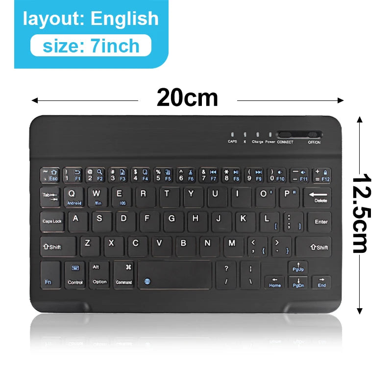 Mini Bluetooth Keyboard Wireless Keyboard 10Inch Backlit Keyboard Backlight Touchpad Keyboard for IOS Android Windows Ipad